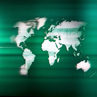 Blurry world map image