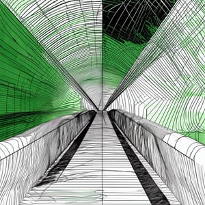 a bridge connection strategy to execution Use shades of 0C9C5D dull green and black